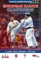 Plakat Mistrzostw Europy Seniorów w karate